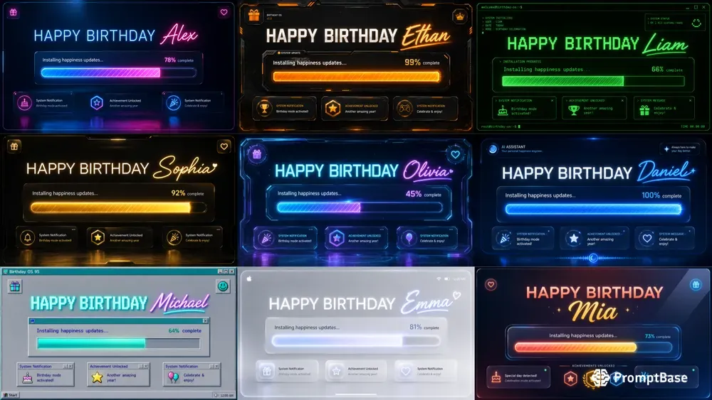 Birthday System Interface Generator