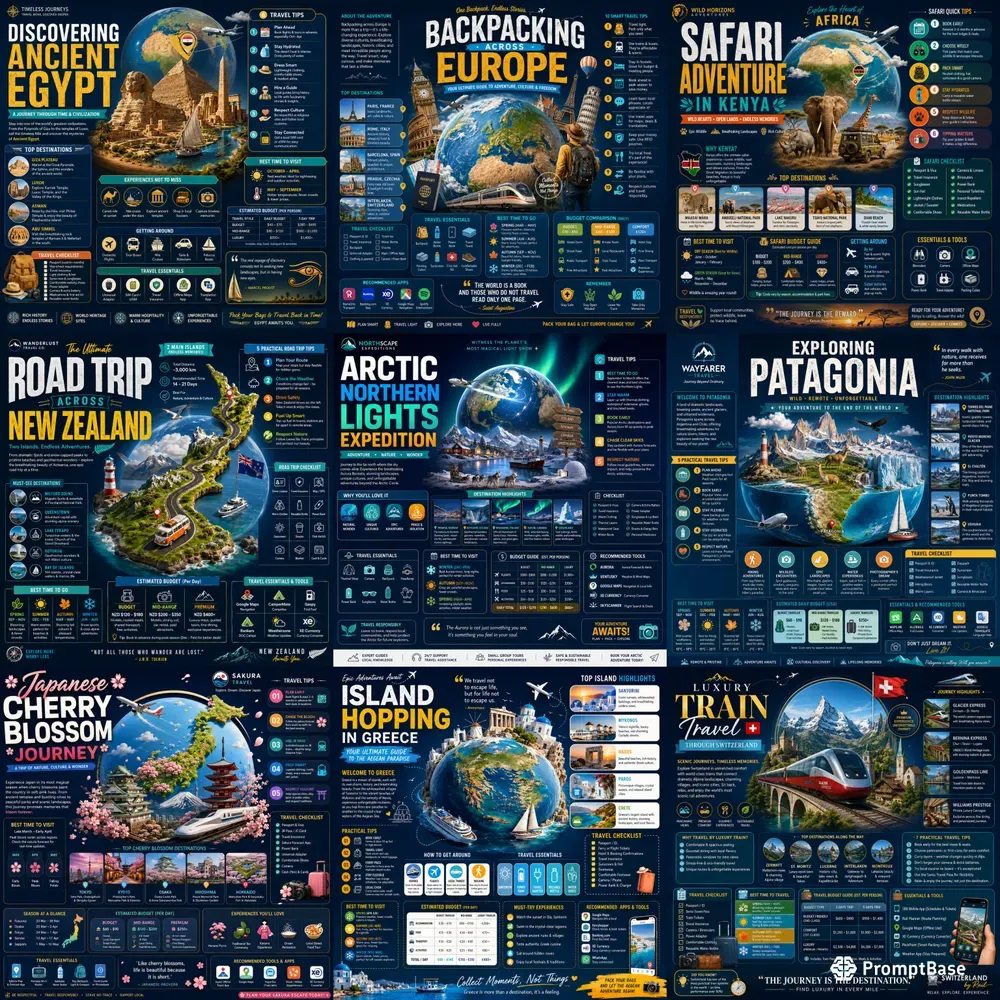 Premium Travel Poster Kits