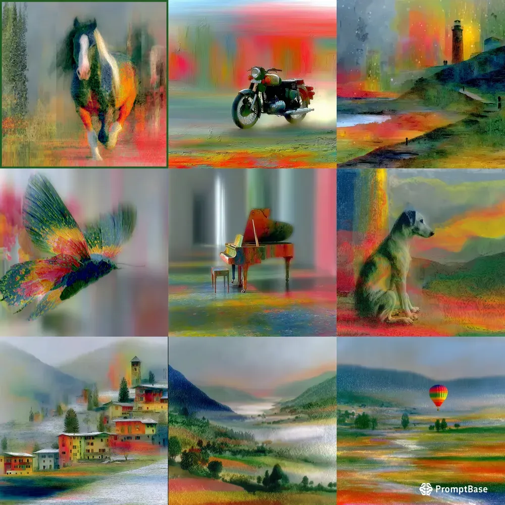 Painterly Chroma Blur Dream Hazes