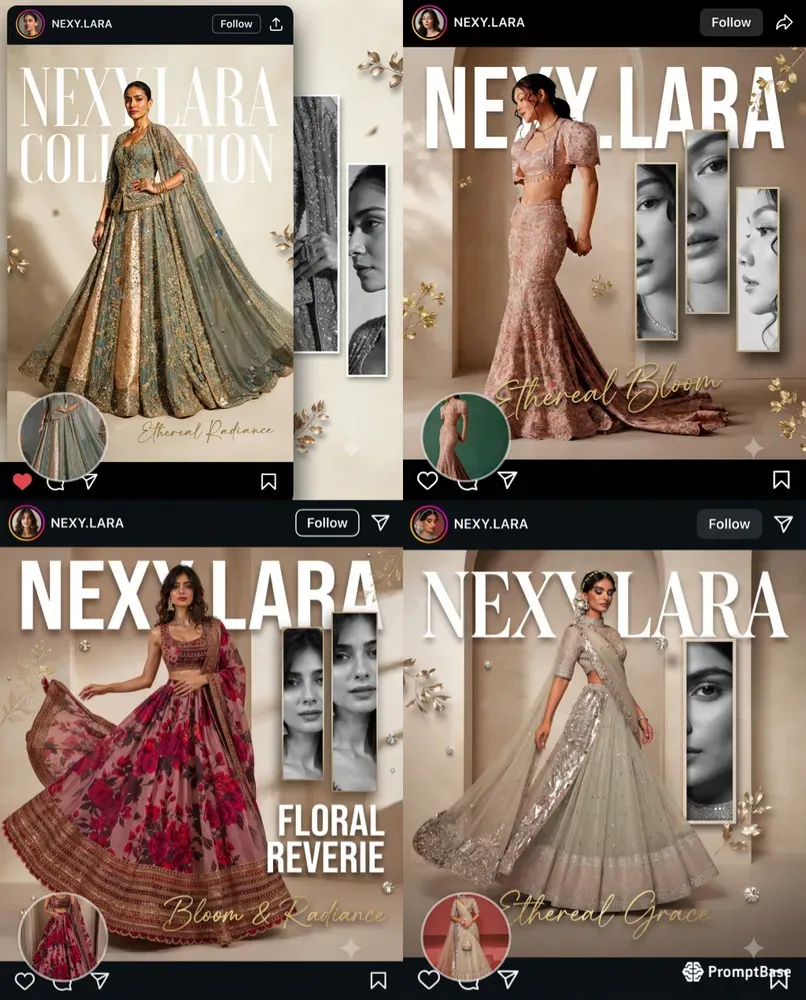 Luxury Couture Instagram Editorial Posts