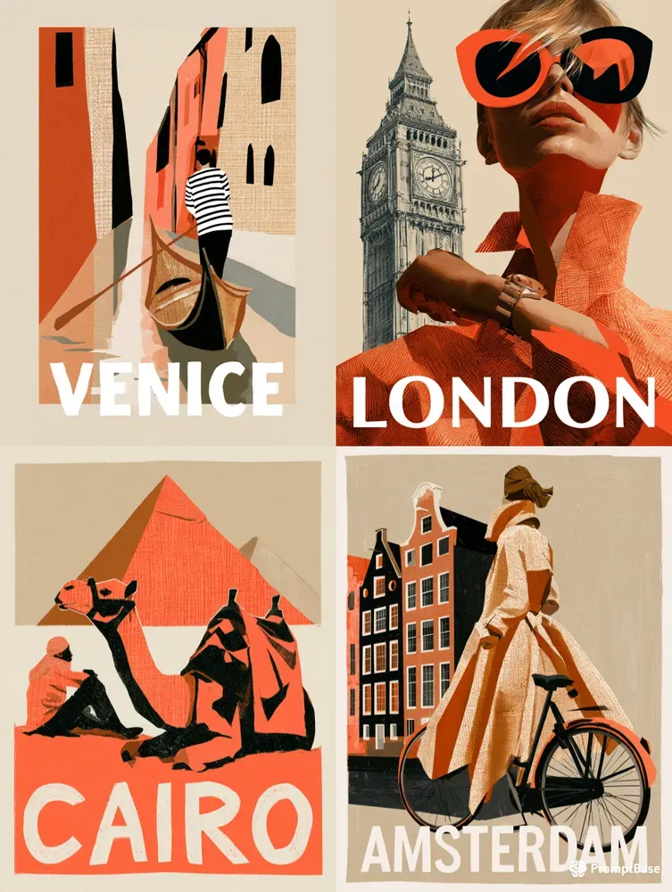 Retro Travel Poster Art