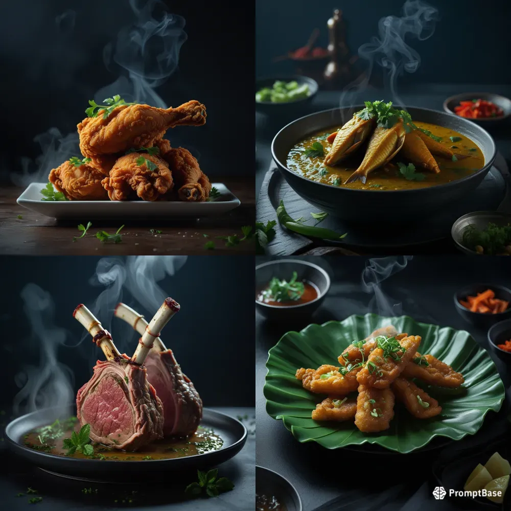 Cinematic Food Photography Dark
