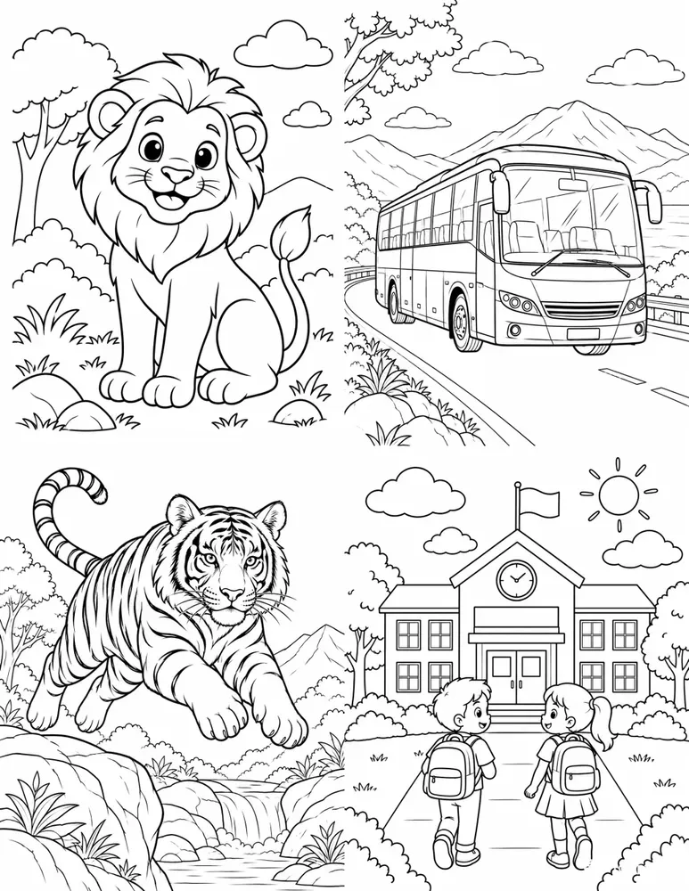 Coloring Book Page Generator
