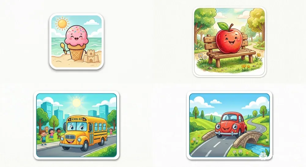 Playful Kids Educational Flashcards