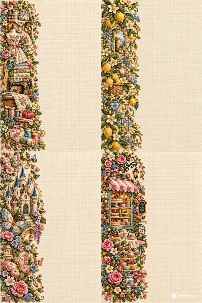 Vibrant Embroidered Stationery