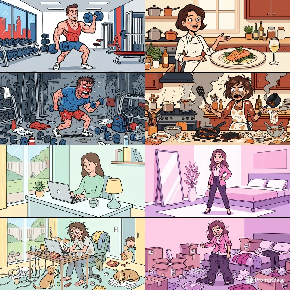 Expectation Vs Reality Cartoons