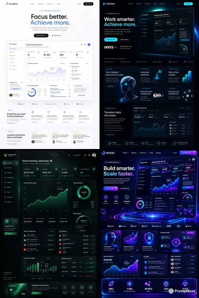 Premium Saas UI Landings