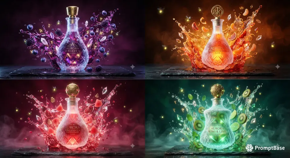 Ultrarealistic Fantasy Beverage Ads