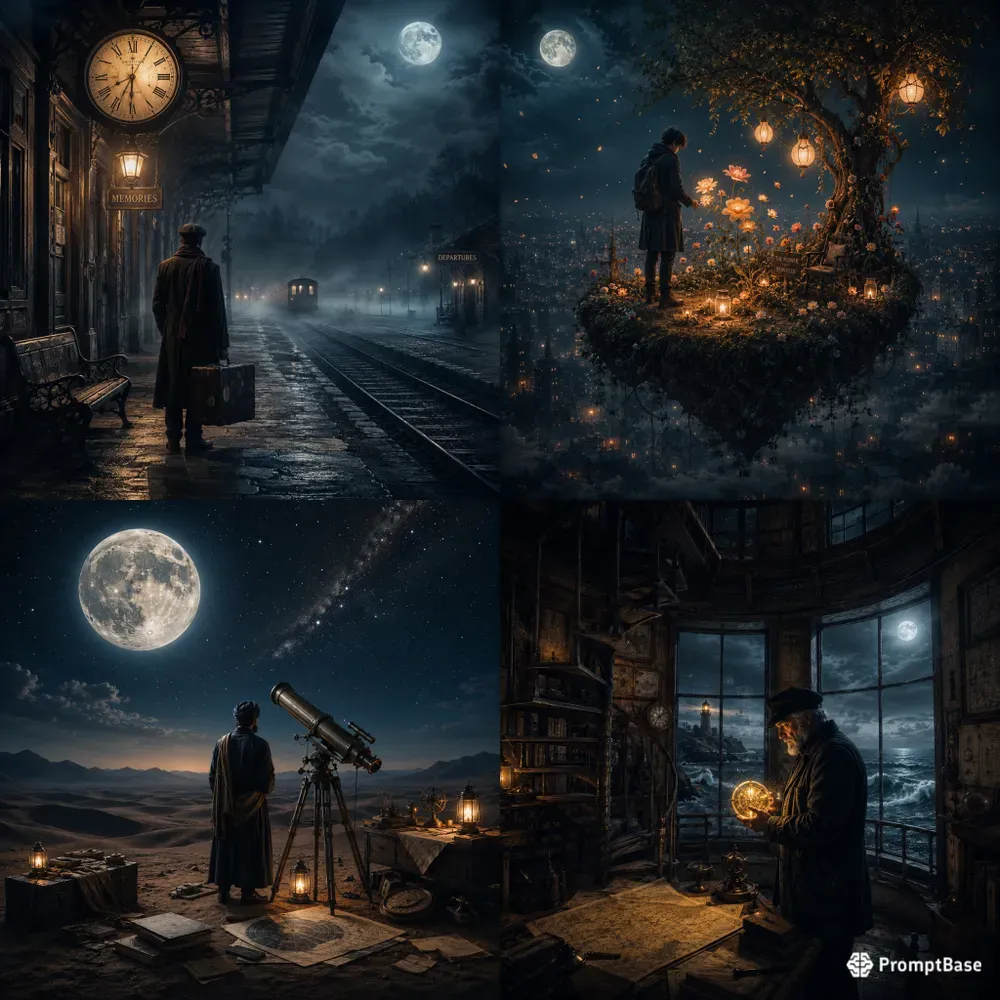 Moonlit Silent Stories