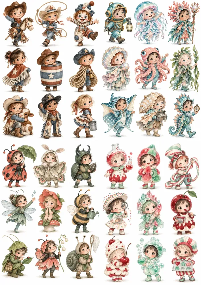 Whimsical Costume Mascot Kids