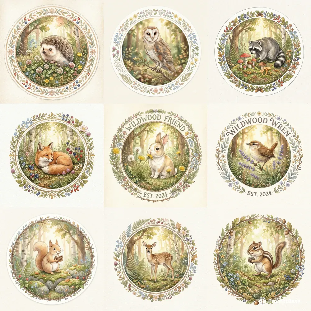 Forest Animal Badge Generator
