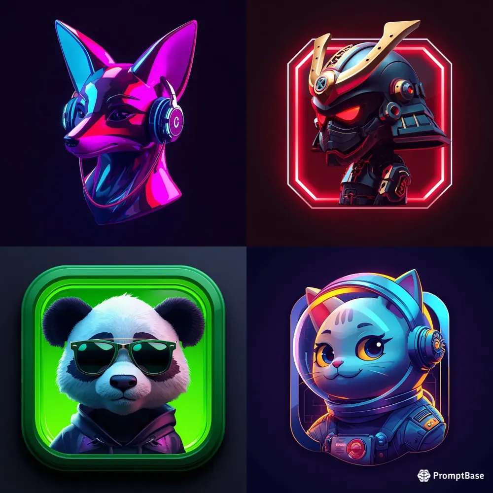 3D Glossy Gaming Avatar Icons