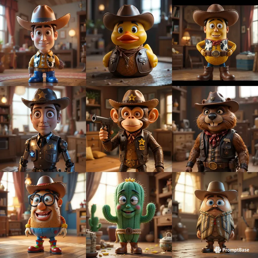 Cowboy Toys Stylized Cgi Comedies