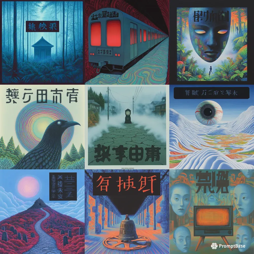 Retro Japanese Horror Movie Posters