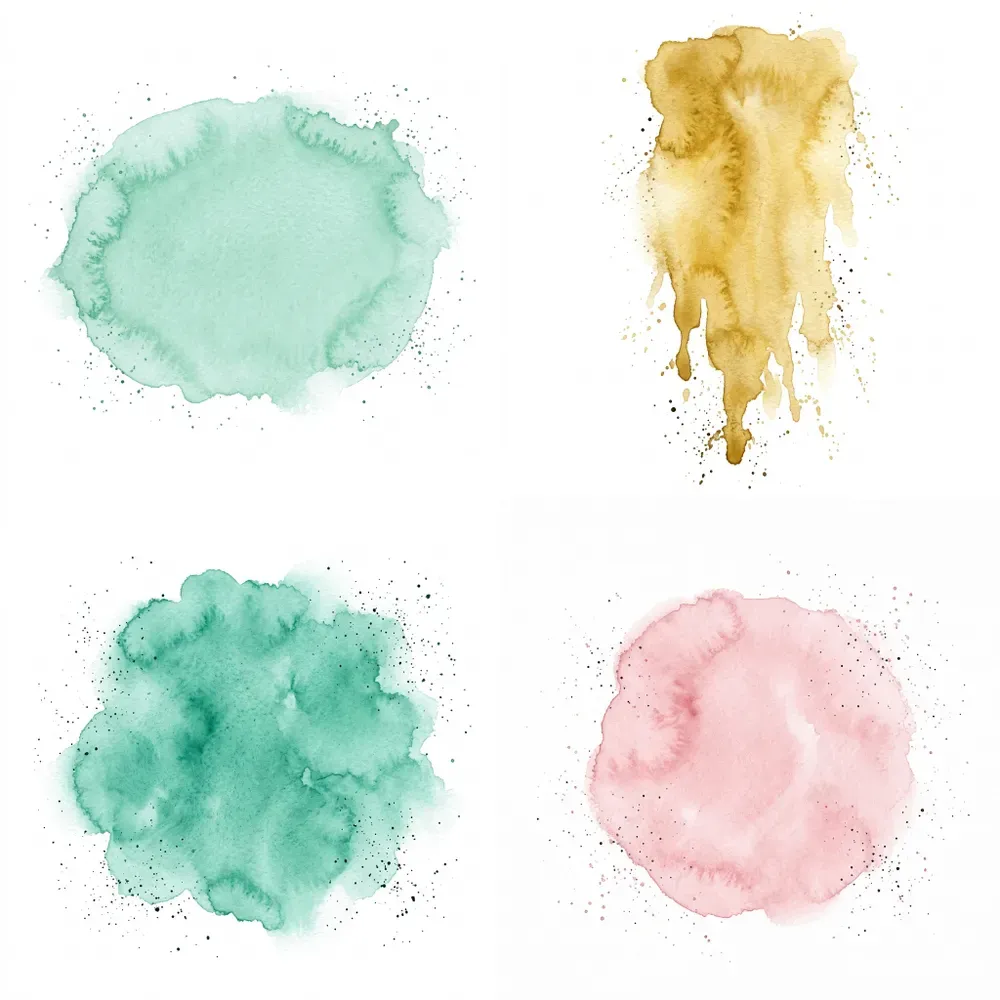 Watercolor Splash Blob Clipart