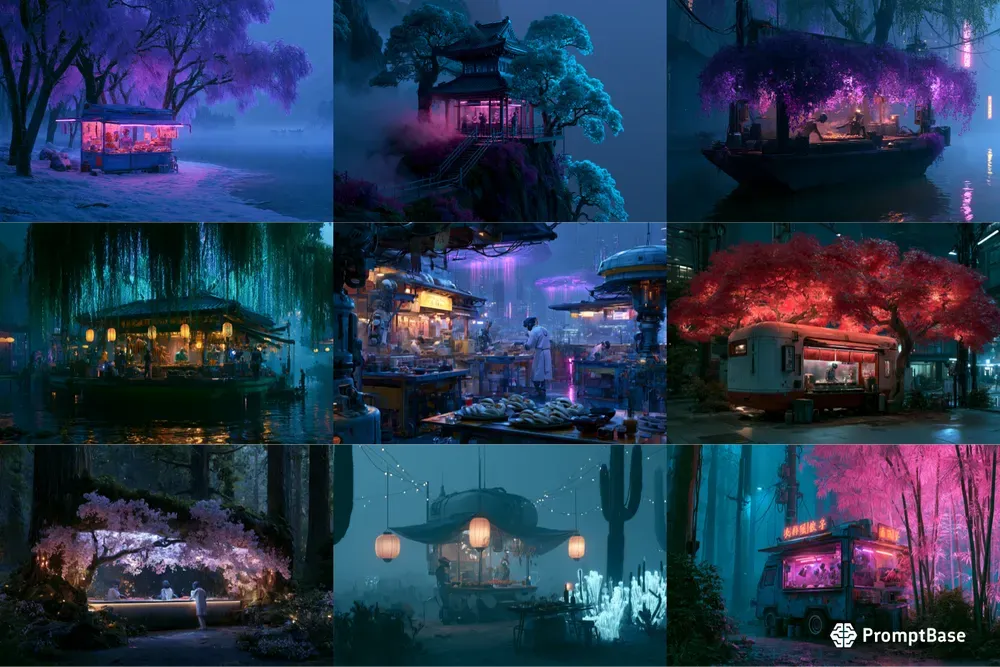 Neon Robot Street Kitchens