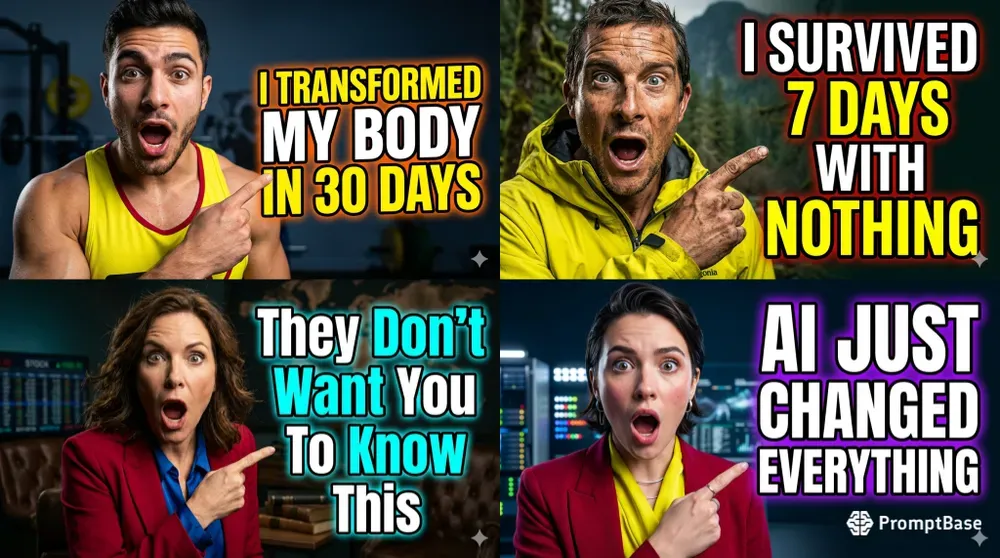 High Converting Clickbait Thumbnails
