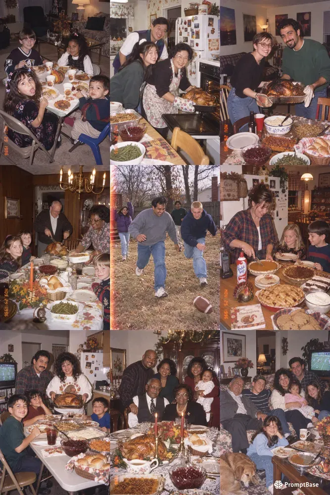 90s Thanksgiving Family Photos