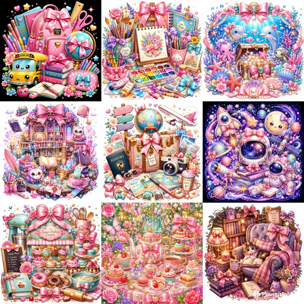 Kawaii School Clipart Creators
