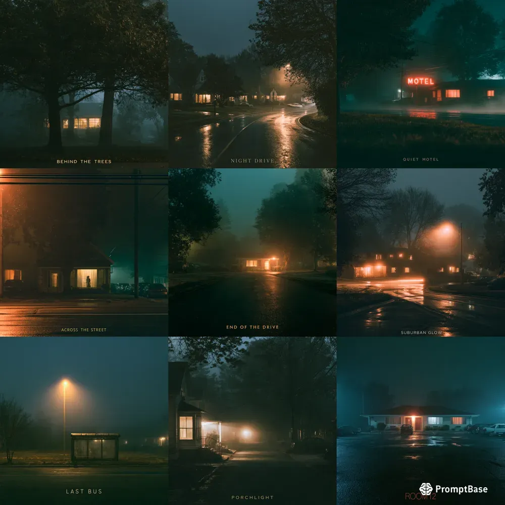 Moody Suburban Night Covers