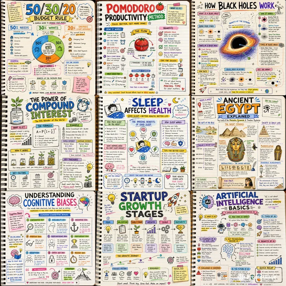 Notebook Finance Infographics