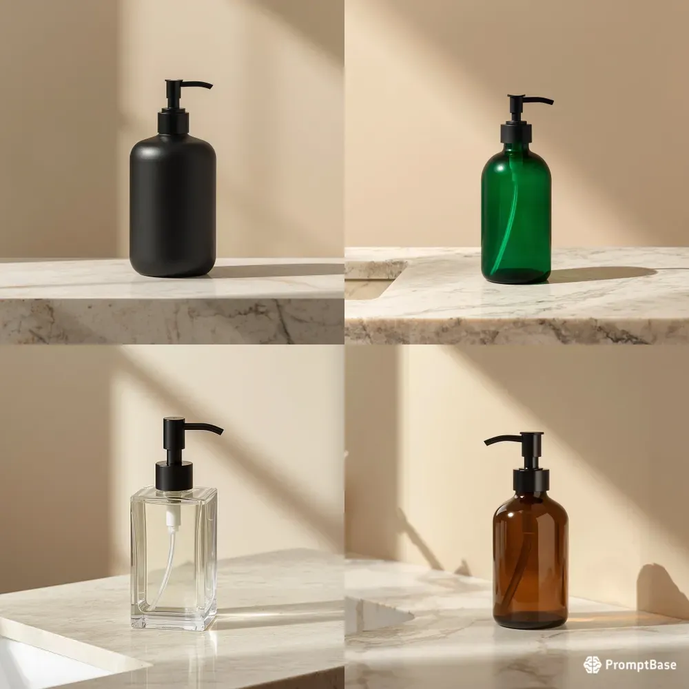 Luxury Soap Dispenser Bottles Mockups