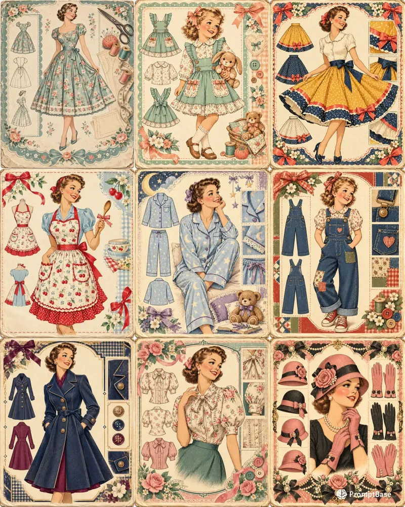 Vintage Sewing Pattern Covers