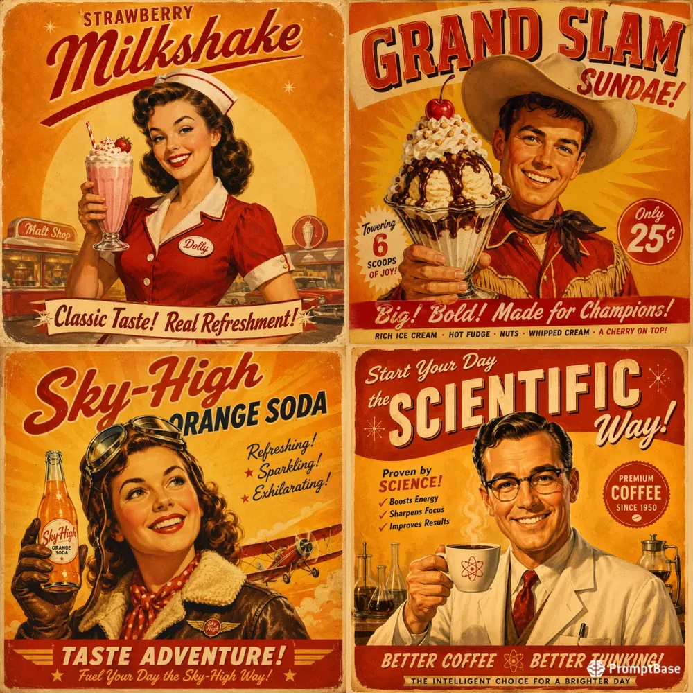 Vintage Retro Poster Collections