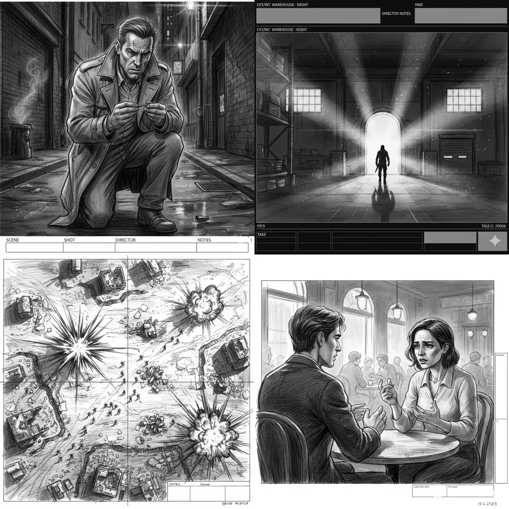 Cinematic Storyboard Scene Generator