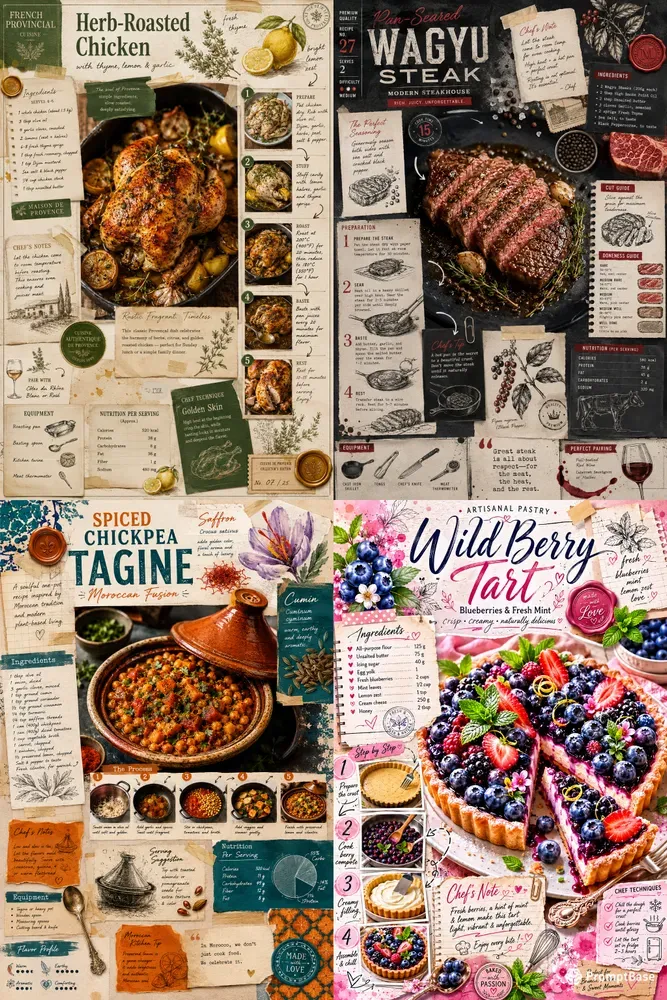 Premium Culinary Editorial Creators