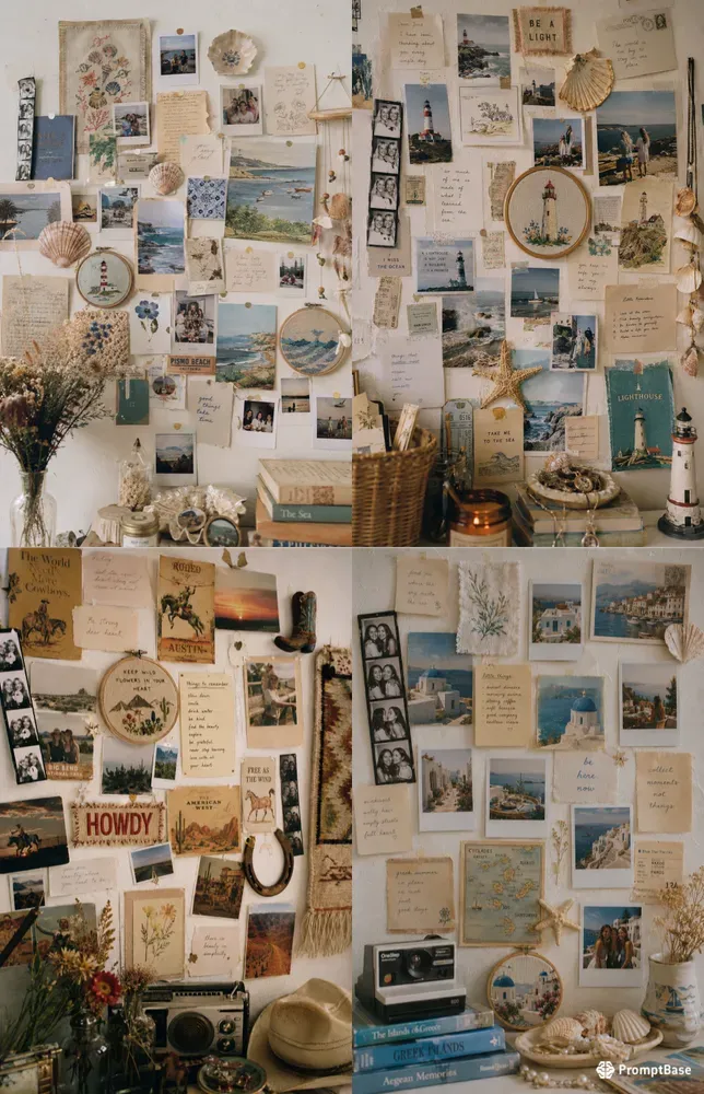 Vintage Wall Collages