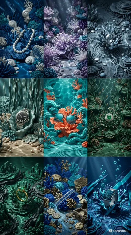 Ocean Treasury Handmolded Clay Studios