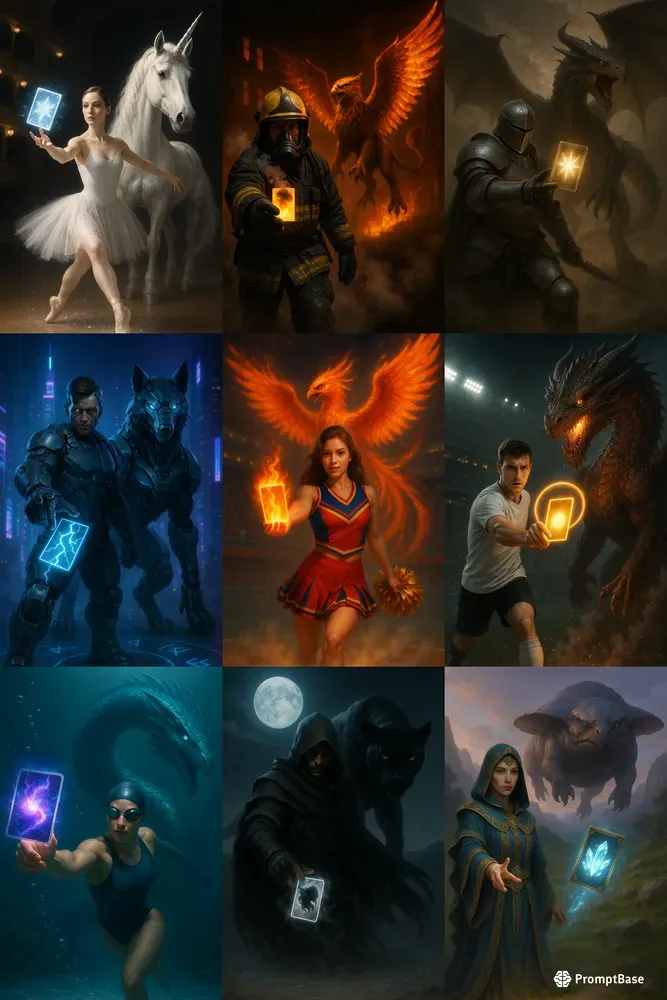 Epic Fantasy Duel Summoners Scenes