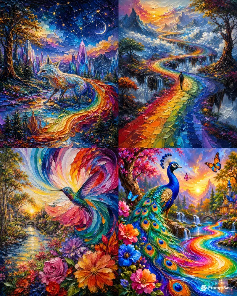 Rainbow River Dreamscape Palette Flows