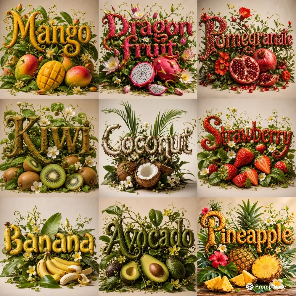 Fruit Magic Letters