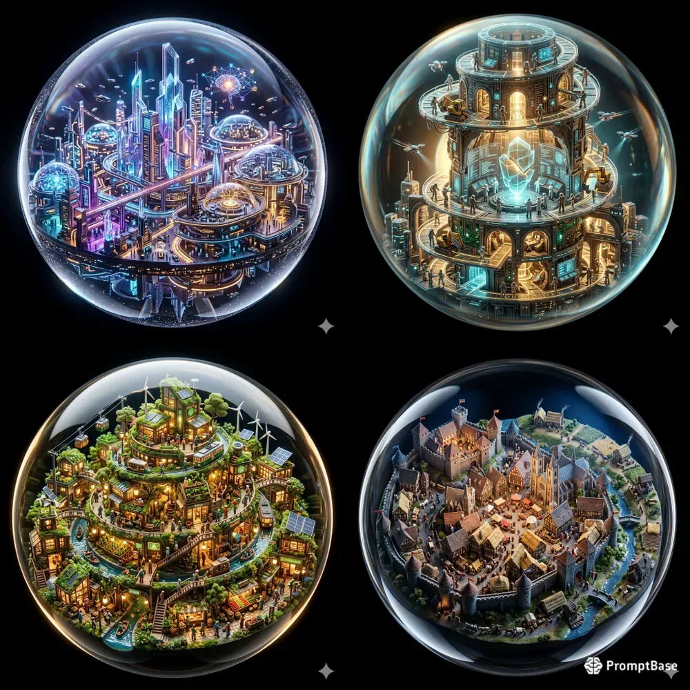 Consistent Miniature Life Diorama Orbs
