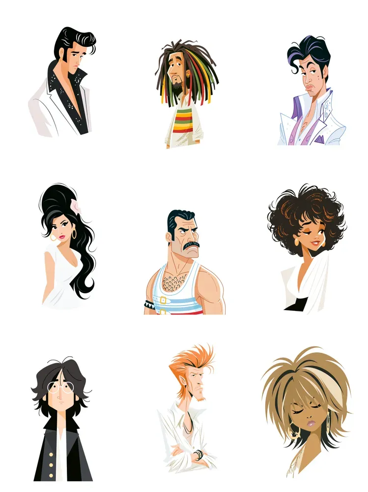 Minimalist Pixar Portraits
