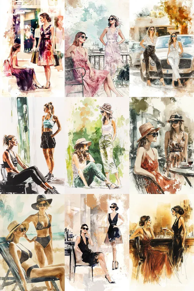 Girls Stylish Summer Moments