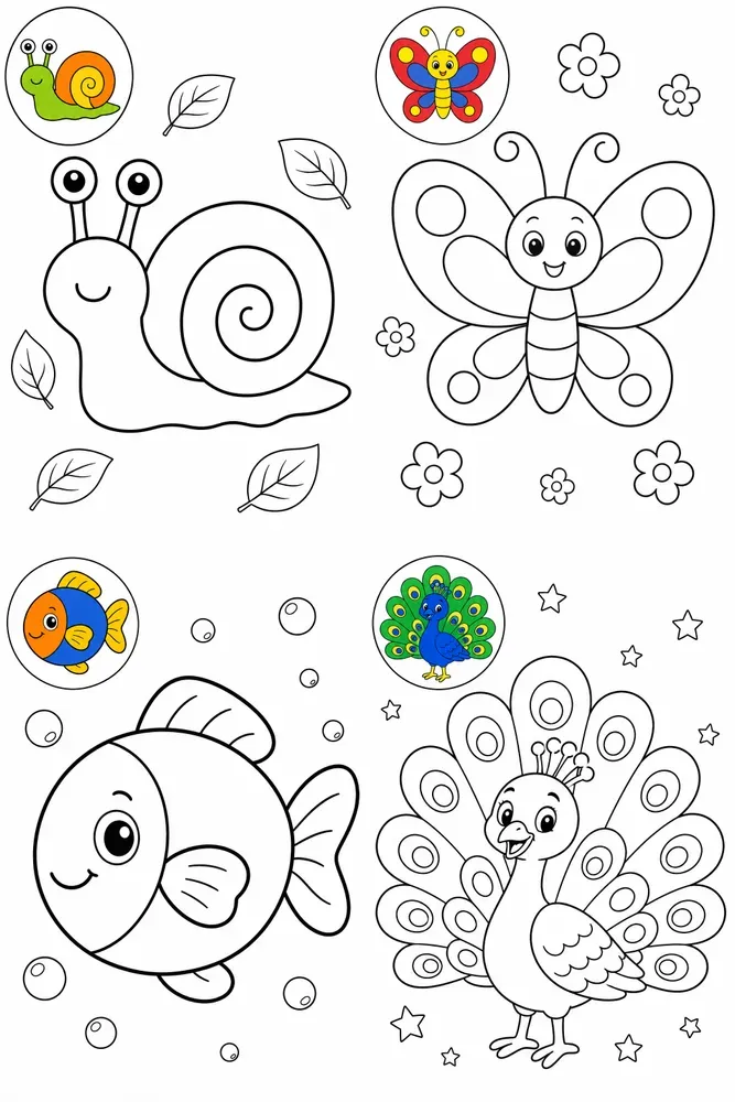 See And Color Page Generator