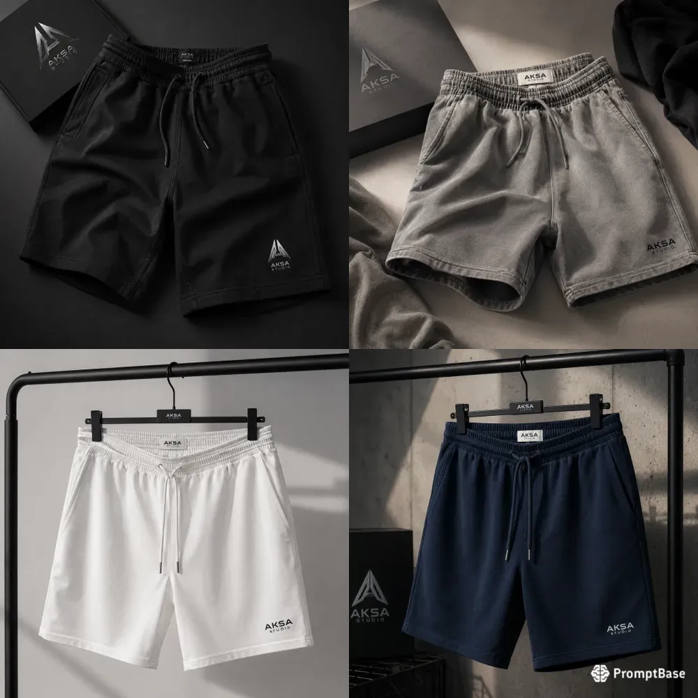 Minimal Men Shorts Mockups