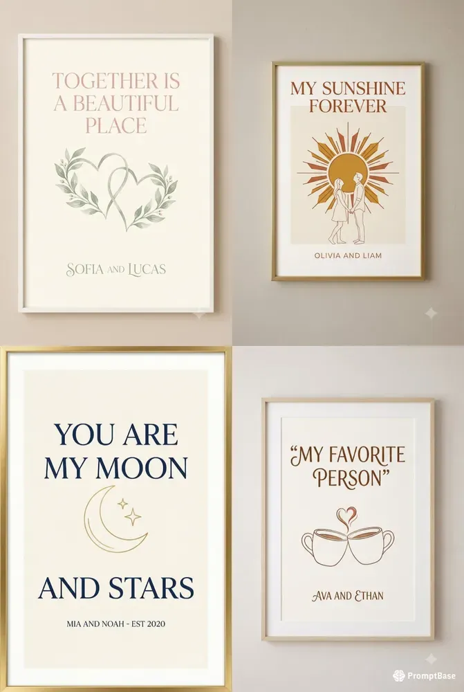 Romantic Love Quote Poster Studios