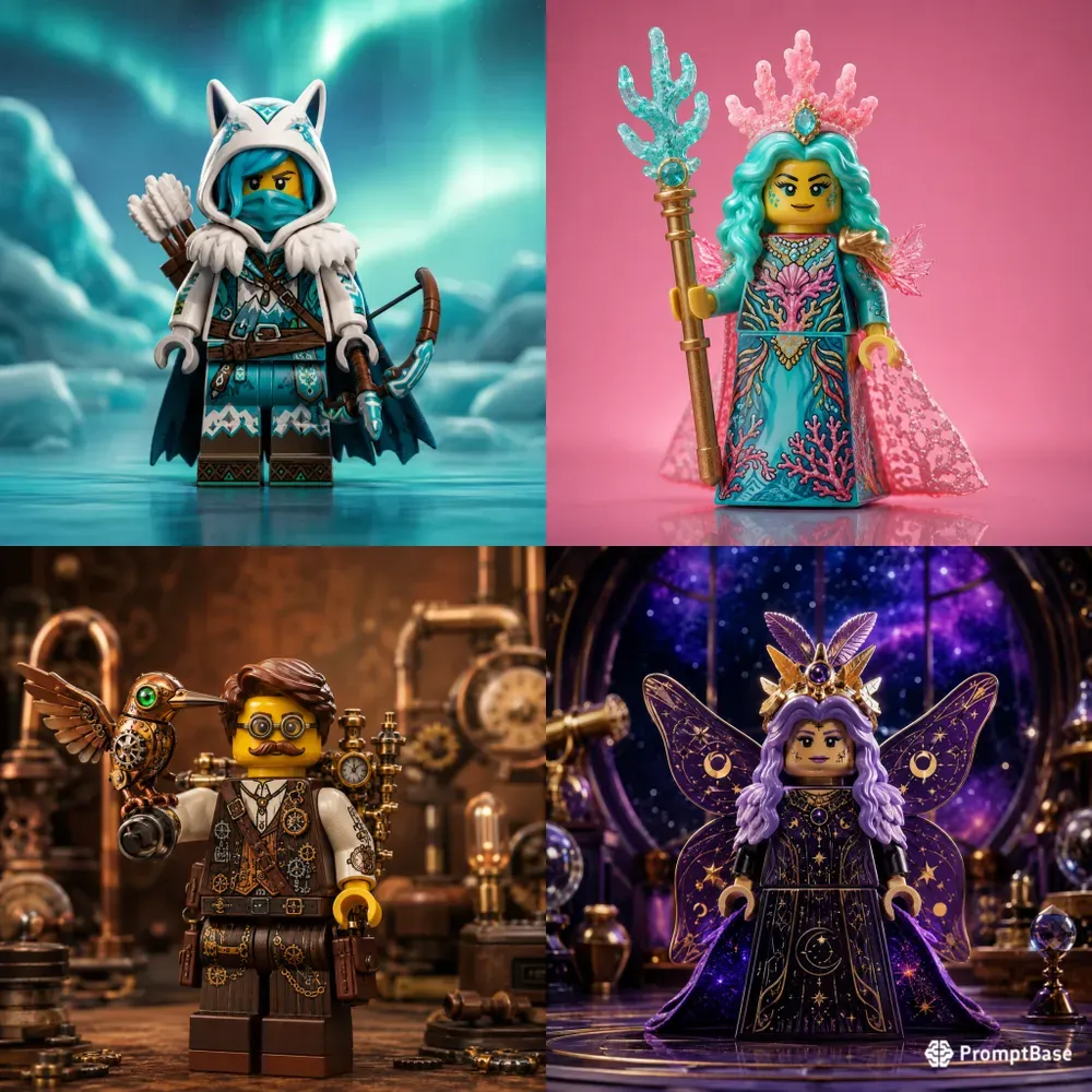 Lego Heroes In Tiny Worlds