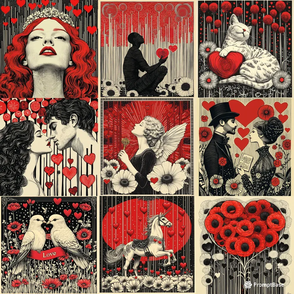 Ethereal Valentine Art Cards