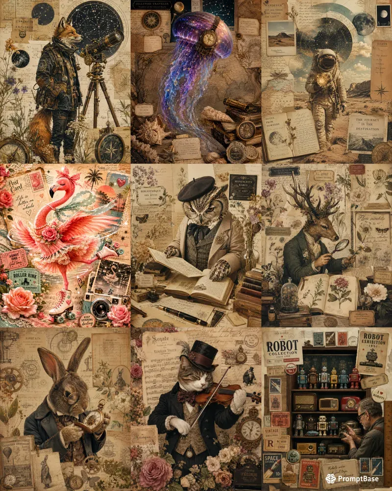 Vintage Dreamcore Collage Creators