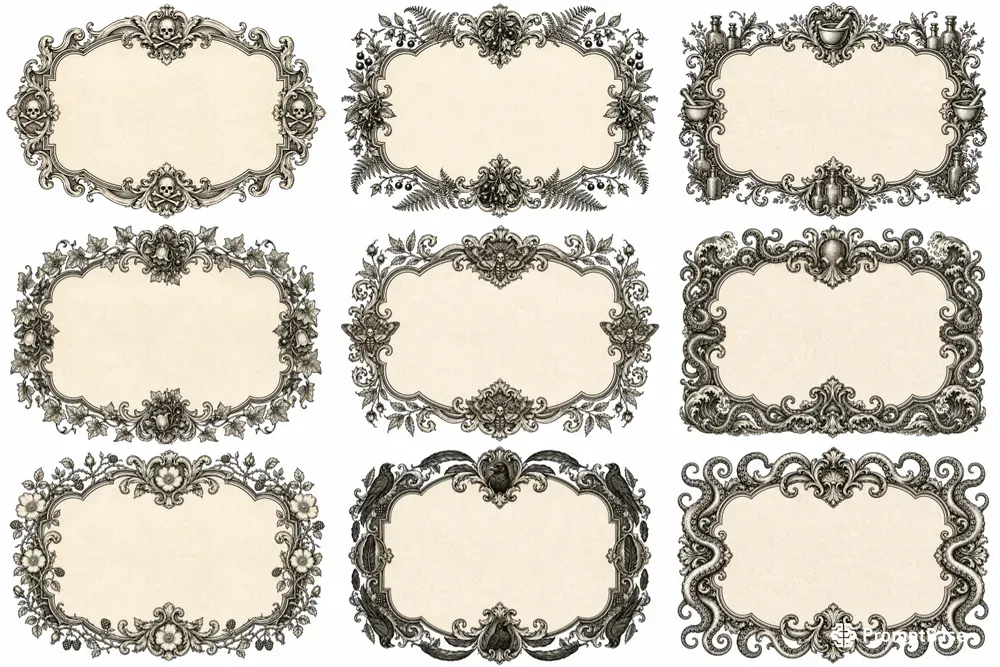 Victorian Apothecary Frames