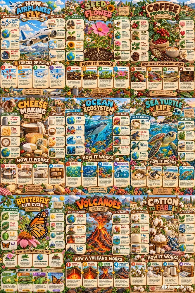 3D Educational Infographics
