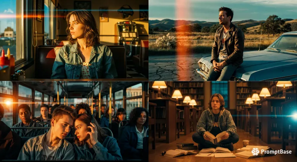 90s Indie Movie Cinematic Stills