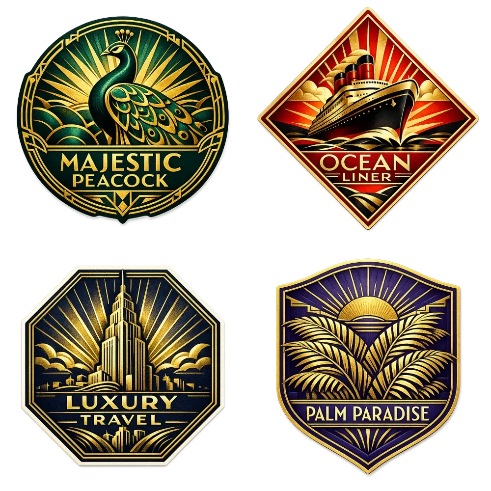 Luxury Hotel Luggage Stickers