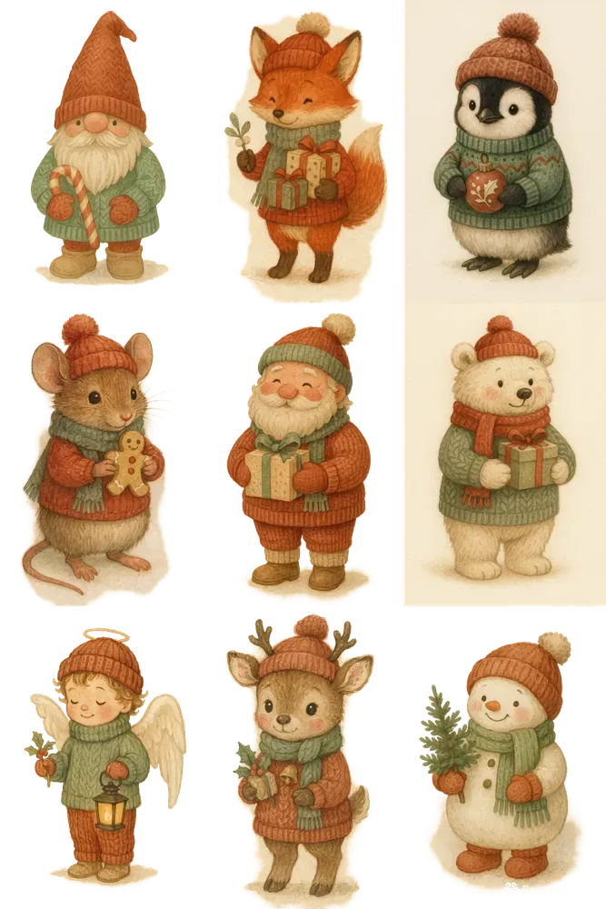 Whimsical Winter Watercolors