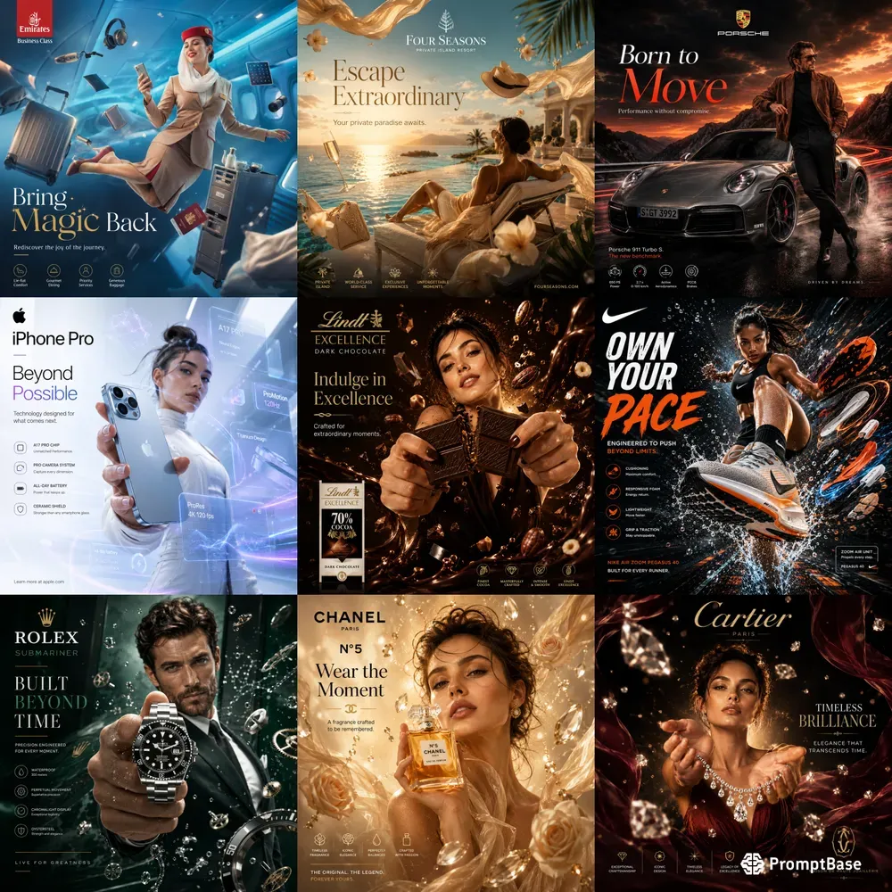 Luxury Surreal Advertising Poster Generator